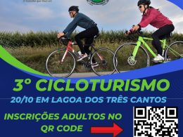 Cicloturismo Adulto e Infantil e Pesca Infantil na Lagoa são eventos do 20 de outubro em Lagoa dos Três Cantos