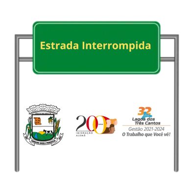 Estradas interrompidas para melhorias em Lagoa dos Três Cantos