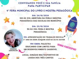 4ª Feira Municipal do Livro e Mostra Pedagógica em Lagoa dos Três Cantos
