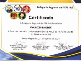 Maurício Wagner é homenageado pela FIEP-RS
