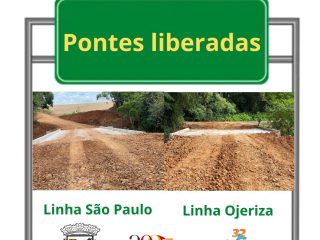 Pontes liberadas ao tráfego
