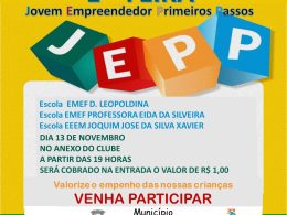 Feira Jovem Empreendedor Primeiros Passos ocorre na noite de hoje em Lagoa dos Três Cantos
