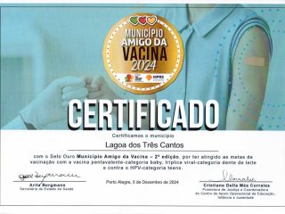 Lagoa dos Três Cantos é Ouro em vacinação