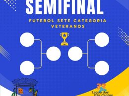 Hoje tem semifinal do Municipal de Futsete categoria veteranos em Lagoa dos Três Cantos