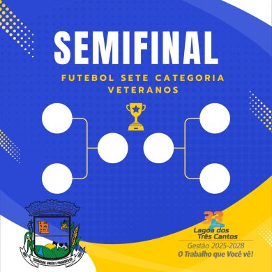 Hoje tem semifinal do Municipal de Futsete categoria veteranos em Lagoa dos Três Cantos