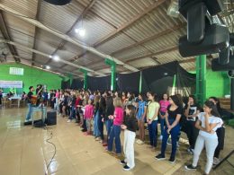 Registros do 1º dia do Vl Retiro Regional de Corais Infantojuvenis e lll Acampa Coral