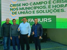 Prefeito Sergio Lasch e Secretário do Desenvolvimento Econômico participam da Mobilização dos Municípios em Prol dos Agricultores