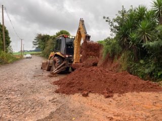 Fortes chuvas deixam rastros de prejuízos em estradas do interior de Lagoa dos Três Cantos