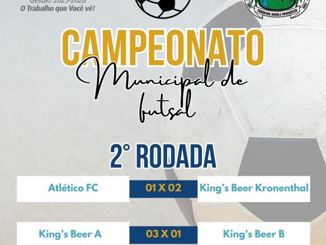 Municipal de Futsal de Lagoa dos Três Cantos teve a 2ª rodada no sábado (26)