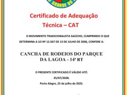 Lagoa dos Três Cantos conquista Certificado de Adequação Técnica para cancha de rodeios