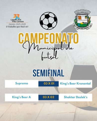 Semifinal do Municipal de Futsal Lagoa dos Três Cantos aprontou os finalistas da competição