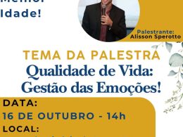 Qualidade de Vida: Gestão das Emoções será tema de palestra em Lagoa dos Três Cantos