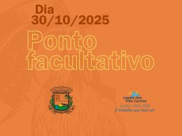 Lagoa dos Três Cantos terá Ponto Facultativo dia 30 de outubro