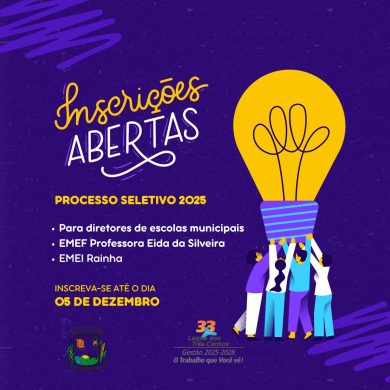 Lagoa dos Três Cantos abre Processo seletivo para diretores de escolas municipais