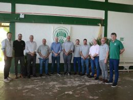 Vice-Prefeito de Lagoa dos Três Cantos, Regis André Simon, participa de encontro festivo do STR em Tapera