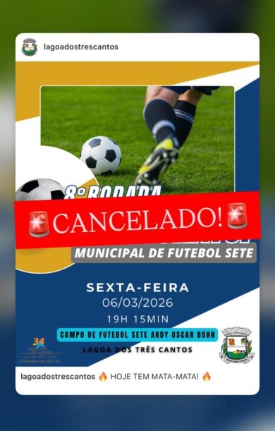 Rodada cancelada