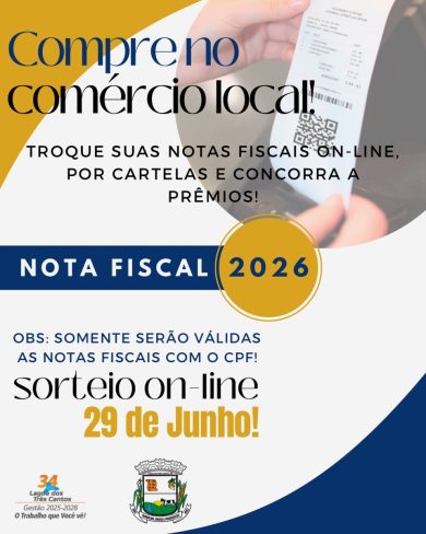 LTC: Campanha incentiva compras no comércio local e oferece prêmios em dinheiro
