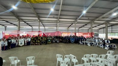 Lagoa dos Três Cantos promoveu grande espetáculo cultural com o 2º Encontro de Bandas Marciais