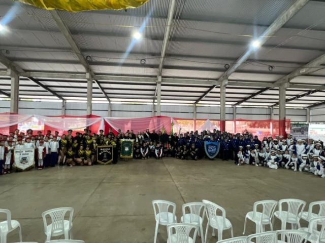 Lagoa dos Três Cantos promoveu grande espetáculo cultural com o 2º Encontro de Bandas Marciais