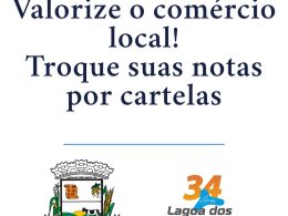Campanha Nota Fiscal 2026 incentiva compras no comércio local e sorteia prêmios nesta segunda-feira (29) em Lagoa dos Três Cantos