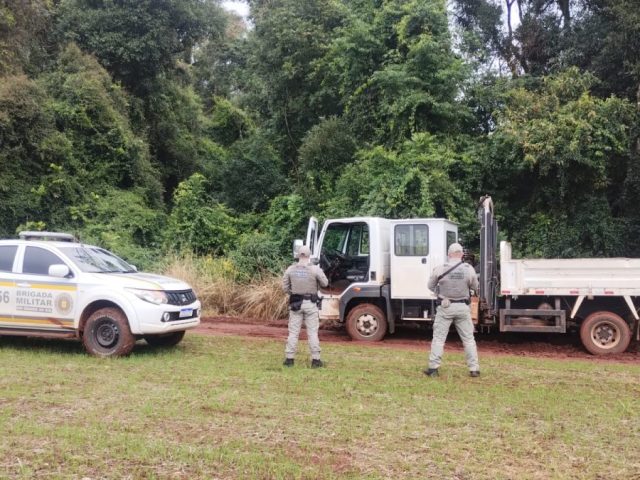 Brigada Militar recupera caminhão furtado da Prefeitura de Lagoa dos Três Cantos