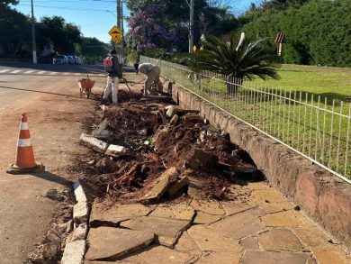 Reforma de calçadas vai melhorar infraestrutura, segurança e acessibilidade em Lagoa dos Três Cantos