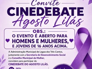 Lagoa dos Três Cantos promove Cinedebate Agosto Lilás