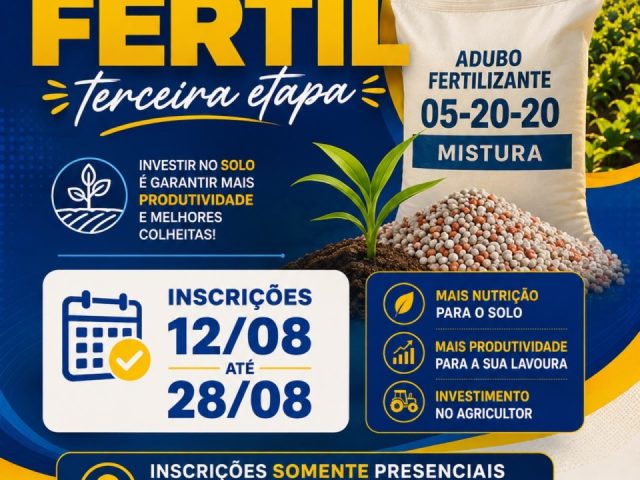 Programa Solo Fértil chega à terceira etapa em Lagoa dos Três Cantos