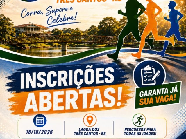 1ª Rústica Lagoa dos Três Cantos está com inscrições abertas