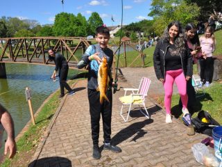 4º Festival de Pesca Infantil movimentou Lagoa dos Três Cantos neste domingo