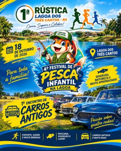 Lagoa dos Três Cantos terá programação especial no dia 18 de outubro