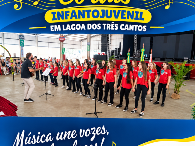 V Encontro de Corais Infantojuvenil será realizado em Lagoa dos Três Cantos
